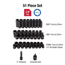 Sunex 3351 3/8" Drive 51 Piece Metric Impact Socket Set