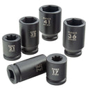 Sunex 4011M Socket Set Impact 3/4"Dr.11Pc Met.Deep Set