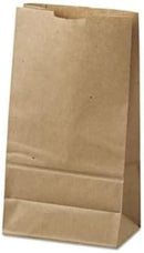 500 Pack Kraft Brown Paper Lunch Bags, 6 lb Size, 6 x 3.5 x 11 Inch, Heavy Duty Bulk Grocery Bags - image 2