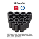 Sunex 4686 17 Pc 3/4" Dr Metric Deep Impact Socket Set