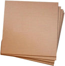5 Pack Cardboard Corrugated Pads, 36" Wide x 48" Long, 5/32" Thick, Kraft, Single Wall, 32 ECT