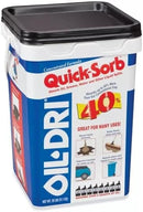 4 Pack Oil-Dri Quick-Sorb Granular Clay Loose Absorbent, 20 lb Pails, 2 Gallon Absorbed per Pail