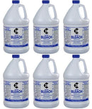 6 Pack 1 Gallon Ultra Germicidal Liquid Chlorine Bleach, Ready to Use