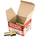Milton Industries 604 3/8" M. End, 1/2" Id Hose