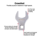 Sunex 9730A 8 Pc. 1/2" Dr. Jumbo Metric Crowfoot Wrench Set