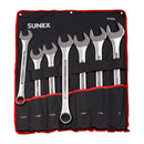 Sunex 9707A 7-Pc Sae Raised Panel Jumbo Combi Wrench Set