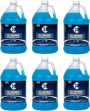 6 Pack Blue Windshield Washer Fluid, Winter Blend with De-Icer, Good to -20 Degrees F, 1 Gallon Jugs