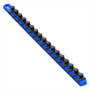 Ernst Mfg. 8405 18" Socket Organizer, Blue W/ 1/2" Twistlock Clips