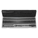 Grey Pneumatic 89653CRD Grey PneumaticvÇ¬Æ 53-Piece 1/4 in. Drive Fractional SAE & Metric Duo-Socket 6-Point Set
