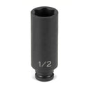 Grey Pneumatic 918DS 1/4" Drive 6 Point Fractional Deep Impact Socket v¢‚Ç¨‚Äú 9/16v¢‚Ç¨