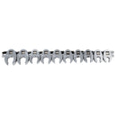 K Tool International KTI-27300 Crowfoot Flare Nut Set Metric 10 Pc 3/8In. Drive