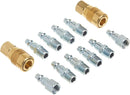 Milton Industries S-210 12 Piece M-Style Coupler Kit