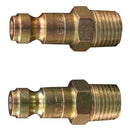 Milton Industries S-783 1/4" Male Plug T-Style, 2/Cd