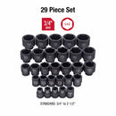 Sunex 4696 3/4" Drive 29 Piece Sae Impact Socket Set