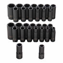 Sunex 5153DD 1/2" Drive 29 Piece Sae And Metric Deep Impact Soc