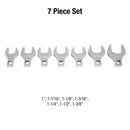 Sunex 9720A 7 Piece 1/2" Dr. Jumbo Sae Crowfoot Wrench Set