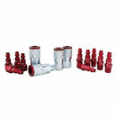 Milton Industries S-314MKIT 14 Pc. Colorfit Set, M-Style Red, 1/4"