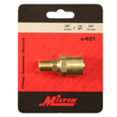 Milton Industries S-621 Reusable End, 1/4" Mnpt, Fits 3/8" X 3/4