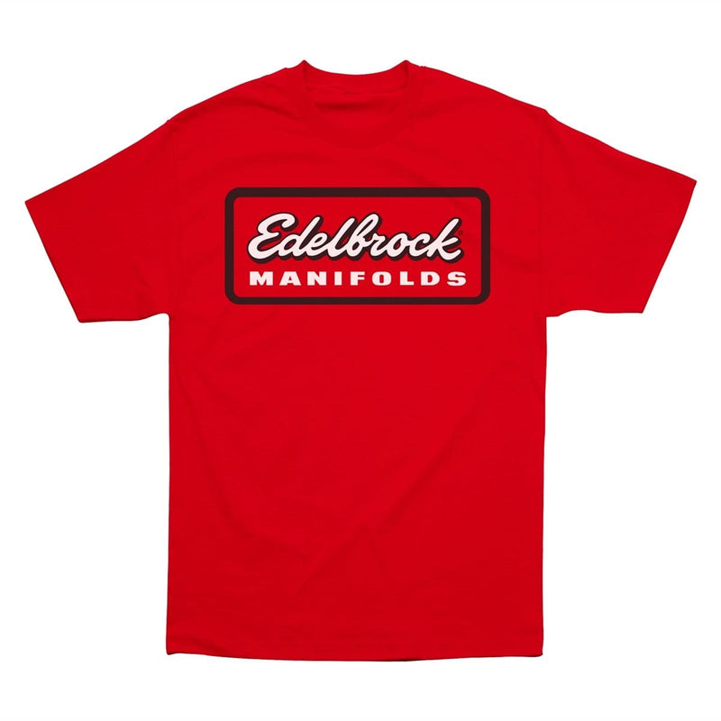 EDELBROCK 289098 Manifold T-Shirt Red S - Pelican Power Tool