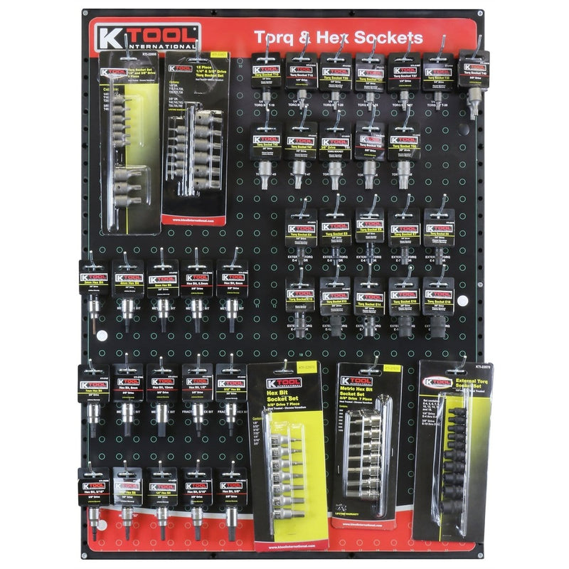 K Tool International KTI-0810 Torq Hex Socs Display - Pelican Power Tool