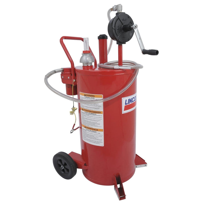 Lincoln Lubrication 3677 25-Gallon Fuel Caddy W/ 2-Way Filter System - Pelican Power Tool