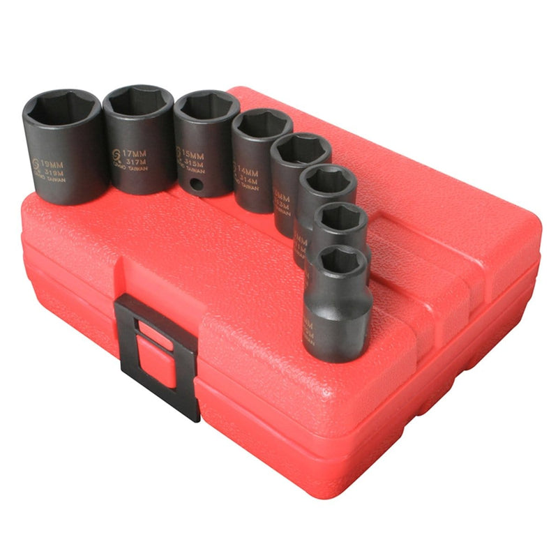 Sunex 3651 Socket Set Impact 3/8In. Drive 8 Pc Metric 6 Point - Pelican Power Tool