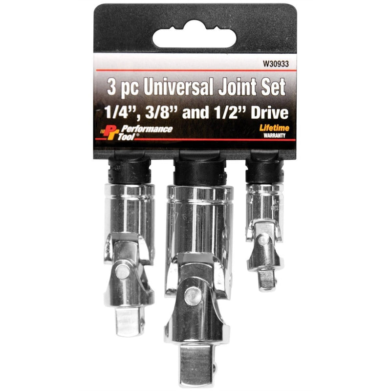 Wilmar Corp. / Performance Tool W30933 3 Pc Universal Joint Set - Pelican Power Tool