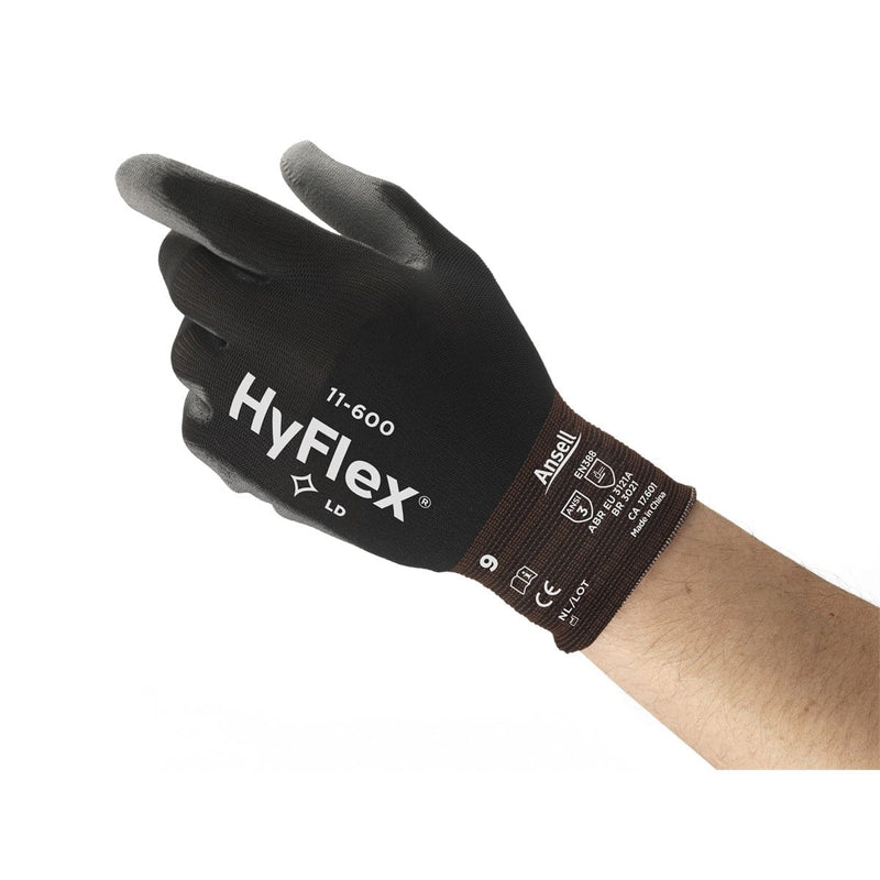 ANSELL 205652-CASE Glove Hyflex 11-600 Light Duty Cut Resistant Sz 8 - Pelican Power Tool