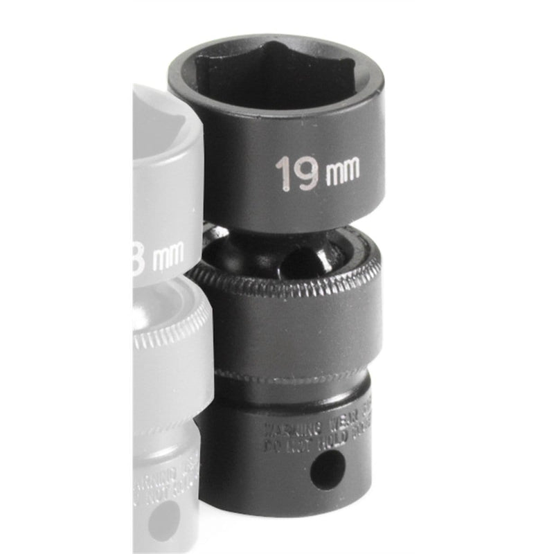 Grey Pneumatic 1019UM 3/8 in. Drive x 19mm Standard Universal - Pelican Power Tool