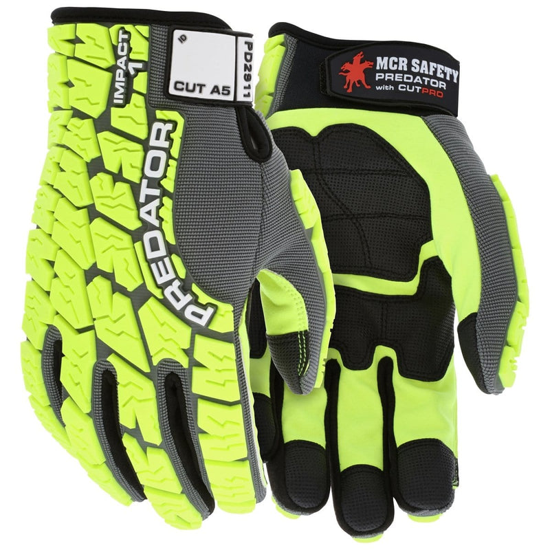 MCR Safety PD2911XL Predator Mechanics Gloves Synthetic Leather Palm M - Pelican Power Tool