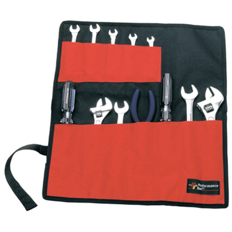 Wilmar Corp. / Performance Tool W88990 12 Pocket Roll-Up Tool Pouch - Pelican Power Tool