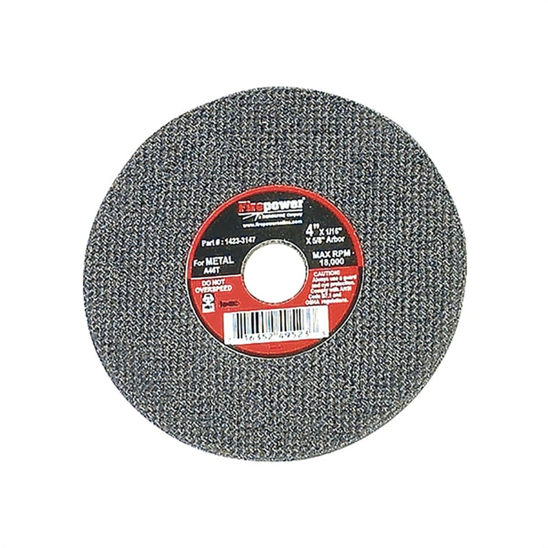 Firepower 1423-3147 Cut-Off Wheel, 4"X1/16"X5/8" - Pelican Power Tool