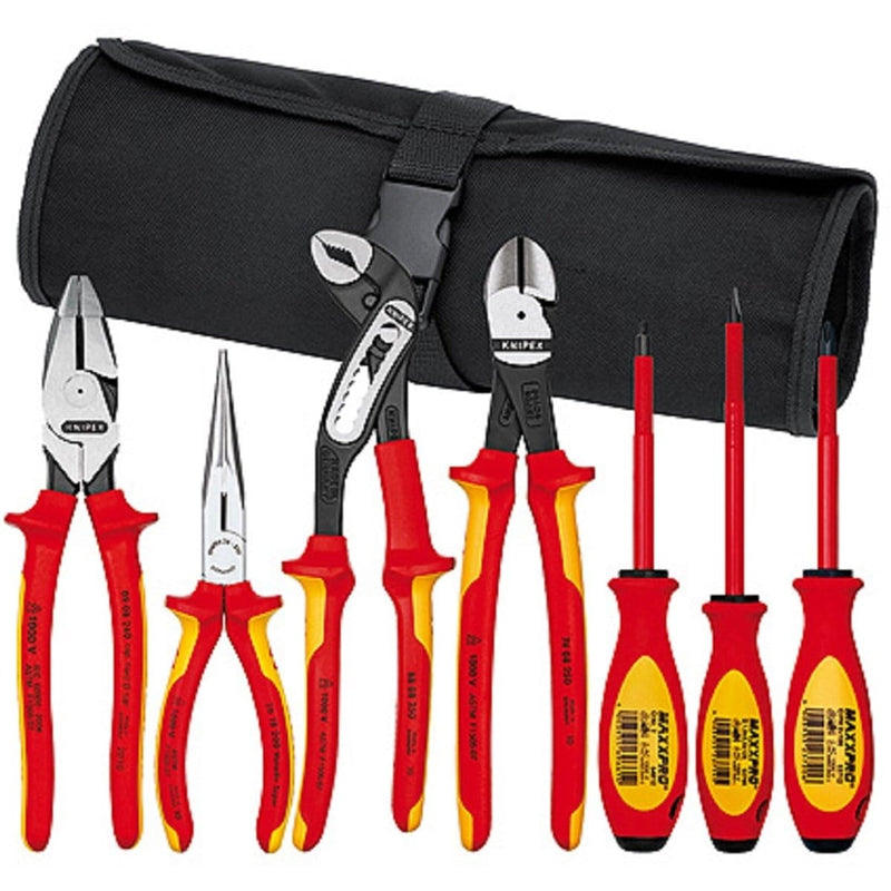 Knipex 9K 98 98 26 US 7-Piece Pliers/Screwdriver Tool Set In A Nylon Pou - Pelican Power Tool