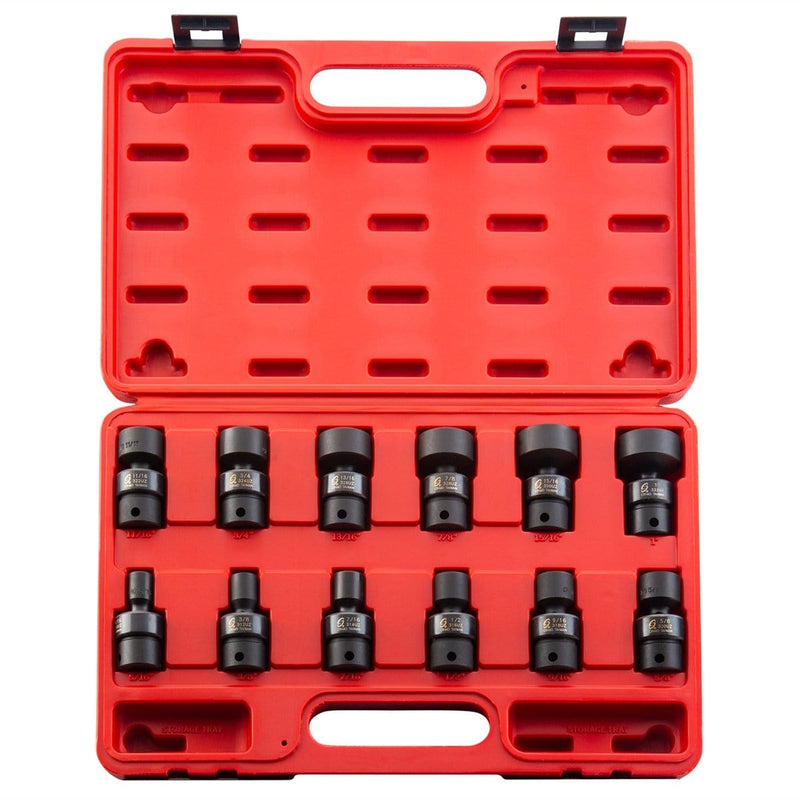 Sunex 3690 12 Pc 3/8" Dr 12 Pt Univ Impact Socket Set Sae - Pelican Power Tool