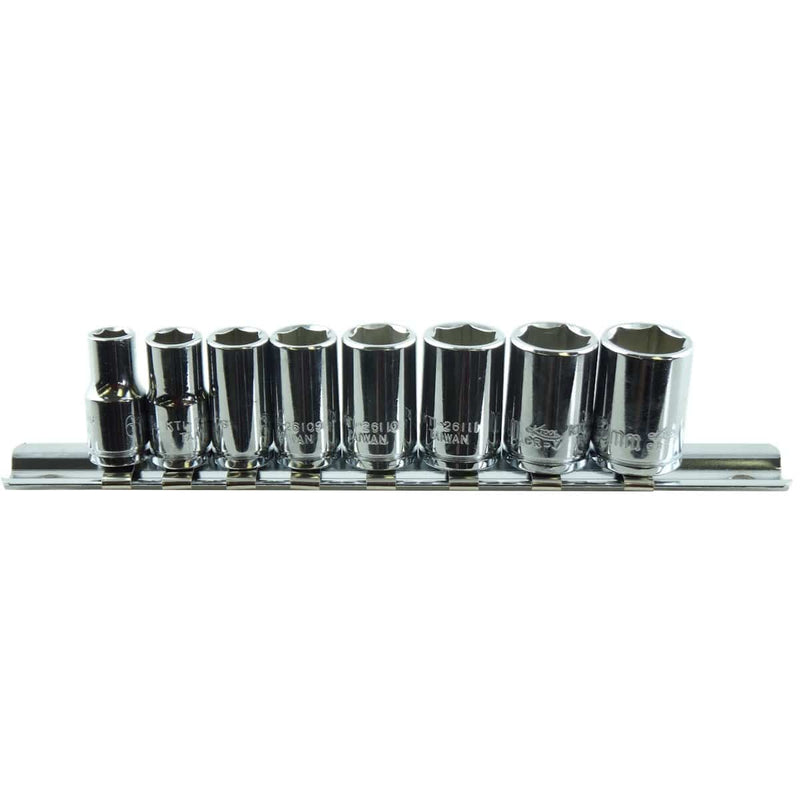 K Tool International KTI-26100 Soc Set 1/4" Dr 8 Pc Mm - Pelican Power Tool