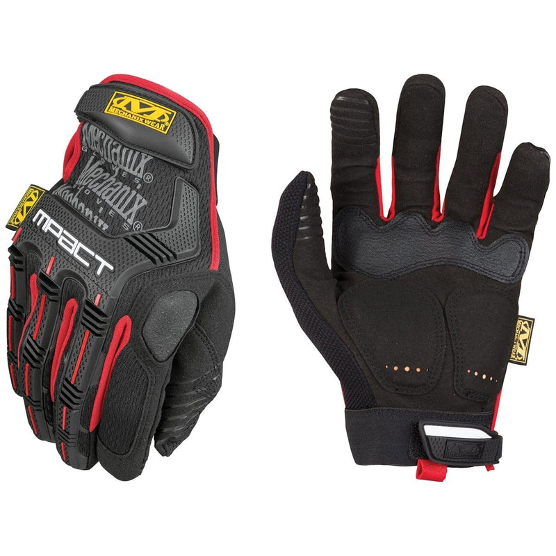 Mechanix Wear MPT-52-010 Lrg Mpact Glove D30 Hi Imp Blk/Red - Pelican Power Tool