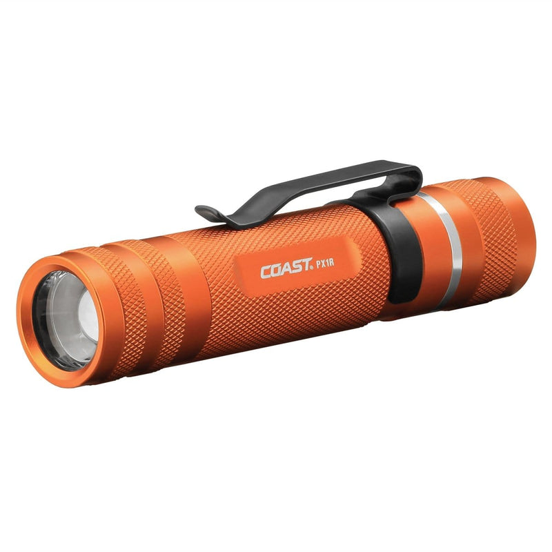 COAST Products 20760 Px1R Rechargeable Led Flashlight Orange Body - Pelican Power Tool