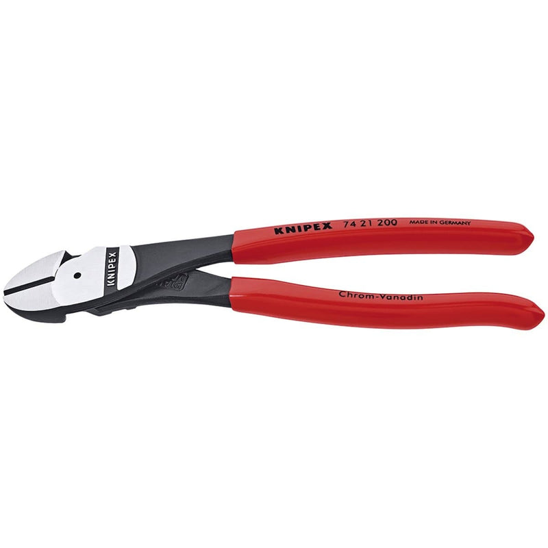 Knipex 7421200 8 Ultra High Lvg Diag Cutter W/12 Deg Curved Head - Pelican Power Tool