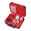 Milwaukee 49-22-4095 10-Pc Electrician'S Ice Hardened Hole Saw Kit - Pelican Power Tool