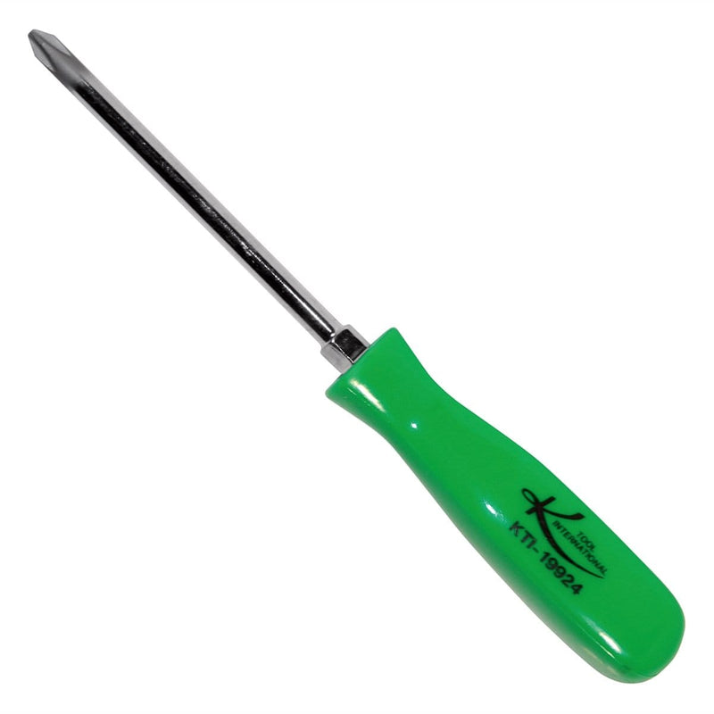 K Tool International KTI-19924 No. 2 X 4 In. Phillips Screwdriver With Green Squa - Pelican Power Tool