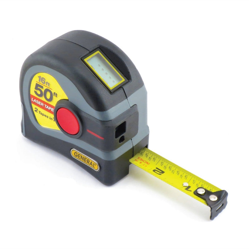 GENERAL TOOLS & INSTRUMENTS LTM1 2-In-1 Laser Measure & Tape Measure - Pelican Power Tool