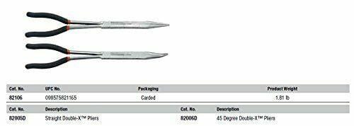 GearWrench 82106 2Pc Double X Pliers Set (82005, 82006) - Pelican Power Tool