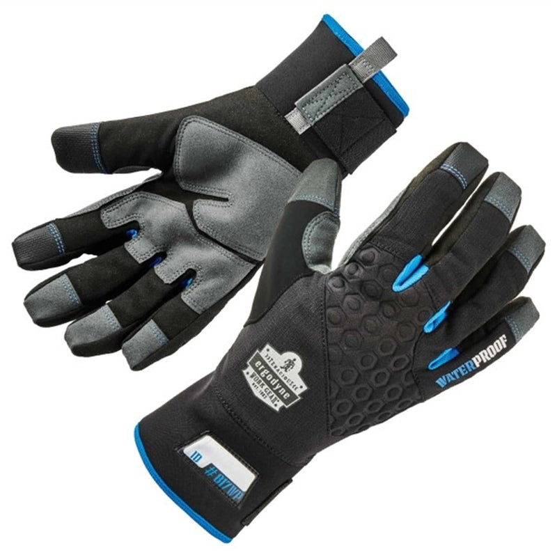 Ergodyne 17374 817Wp L Black Waterproof Winter Work Gloves - Pelican Power Tool