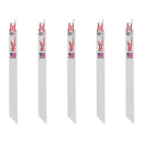 Milwaukee 48-00-5187 5-Pk Of 6v¢‚Ç¨ 24 Tpi Thin Metal Cutting Sawzall Recip Saw Blades - Pelican Power Tool