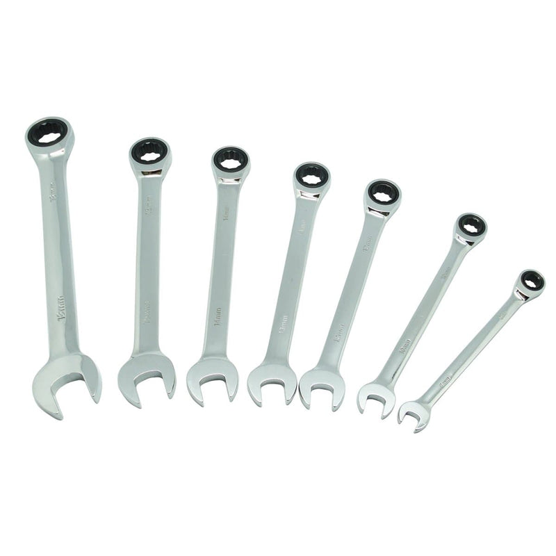 K Tool International KTI-45500 7-Piece Metric Ratcheting Wrench Set - Pelican Power Tool
