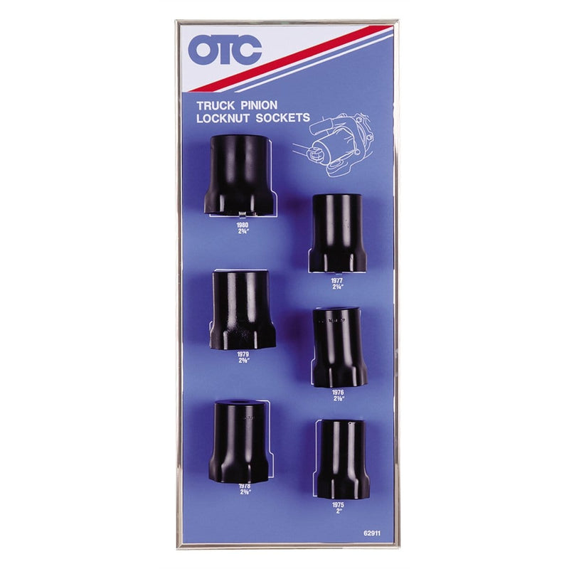 OTC 9814 6Pc Pinion Locknut Socket Display - Pelican Power Tool