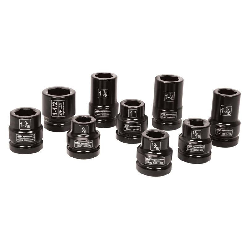 Ingersoll Rand SK8H9T 1" Sae Truck Service Socket Set, 9 Piece - Pelican Power Tool