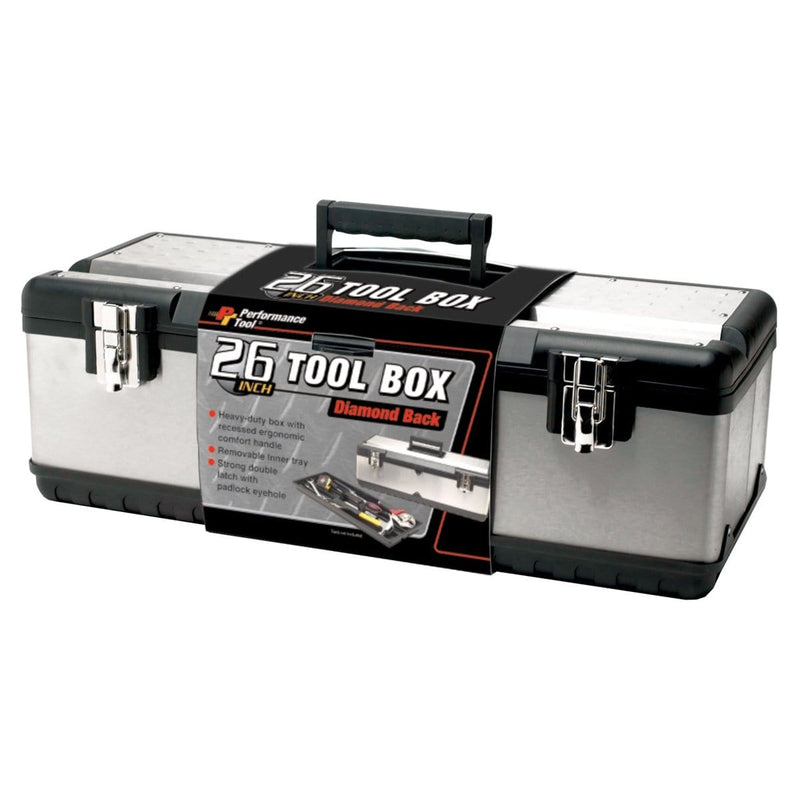 Wilmar Corp. / Performance Tool W54026 26 In. Steel Tool Box - Pelican Power Tool