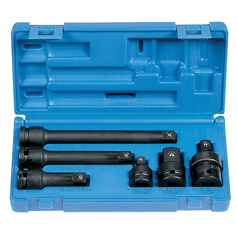 Grey Pneumatic 2200 1/2" Drive 6-piece Adapter/Extension Set - Pelican Power Tool