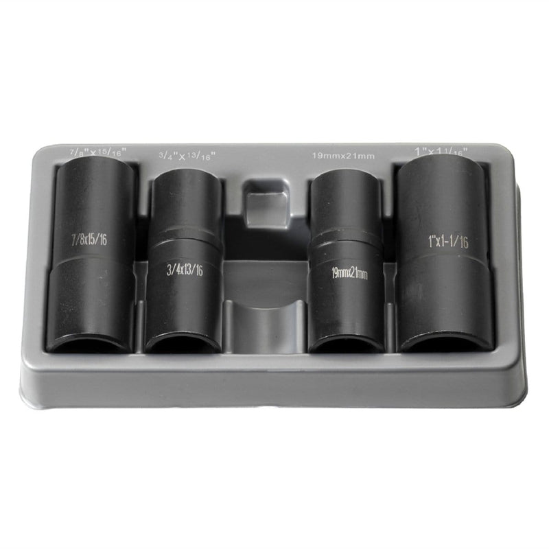 Grey Pneumatic 1504FW 1/2" Drive 4-Piece "Flip" Socket Set - Pelican Power Tool